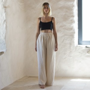 Muslin double-layered cotton pants